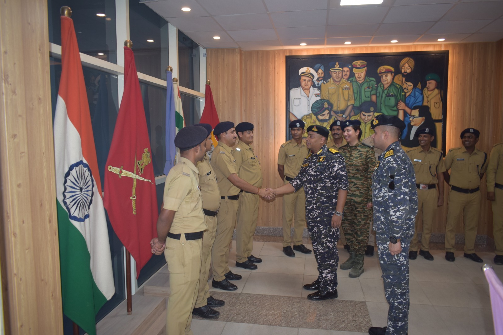 Captain (IN) Brijesh Kumar Yadav: Interaction with Teachers and Staff after assuming responsibilities of Principal