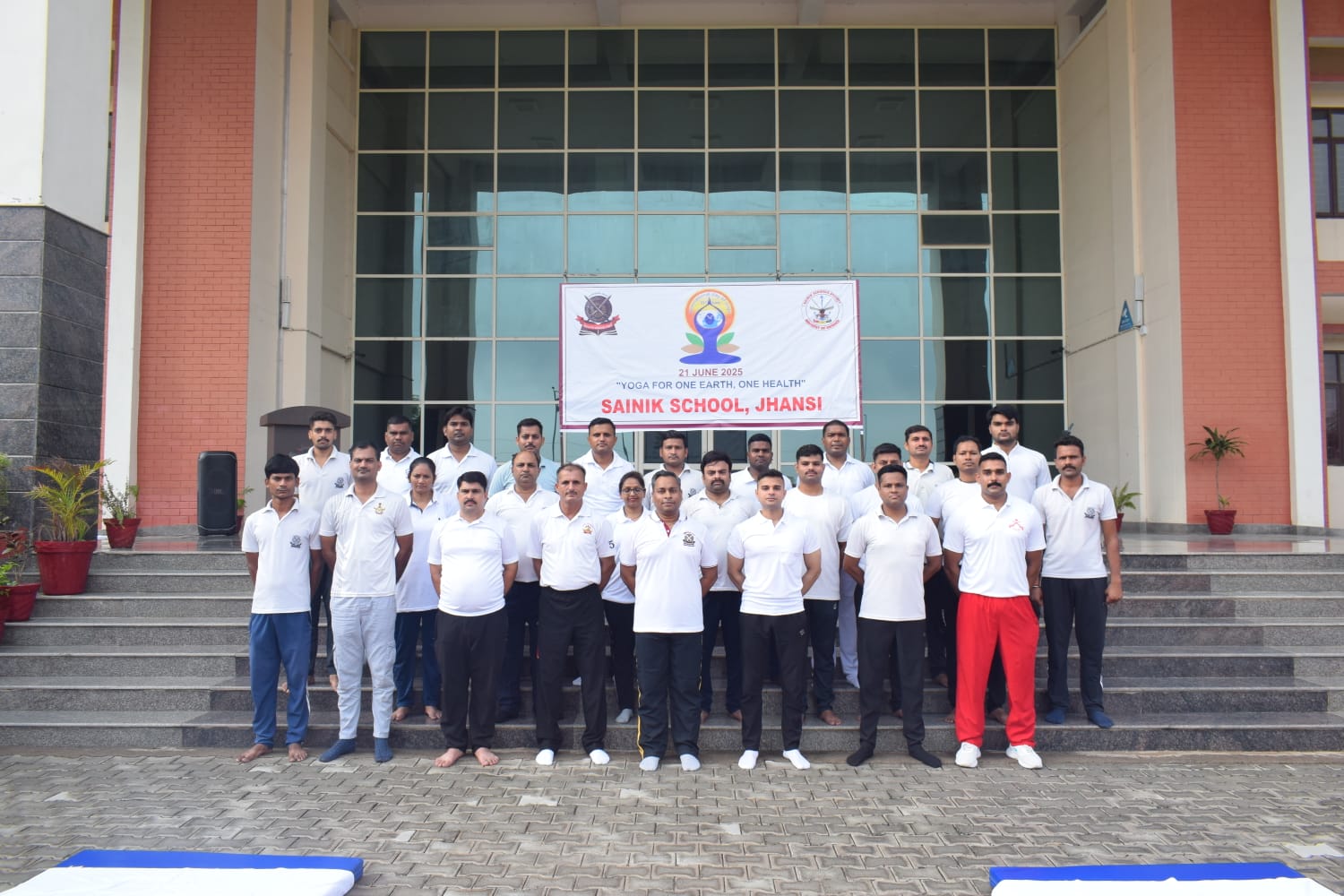 Yoga for One Earth, One Health: Yoga Day Celebrations 2025 at Sainik School Jhansi