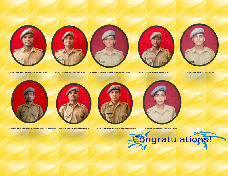 Sainik School Jhansi Class 10 toppers